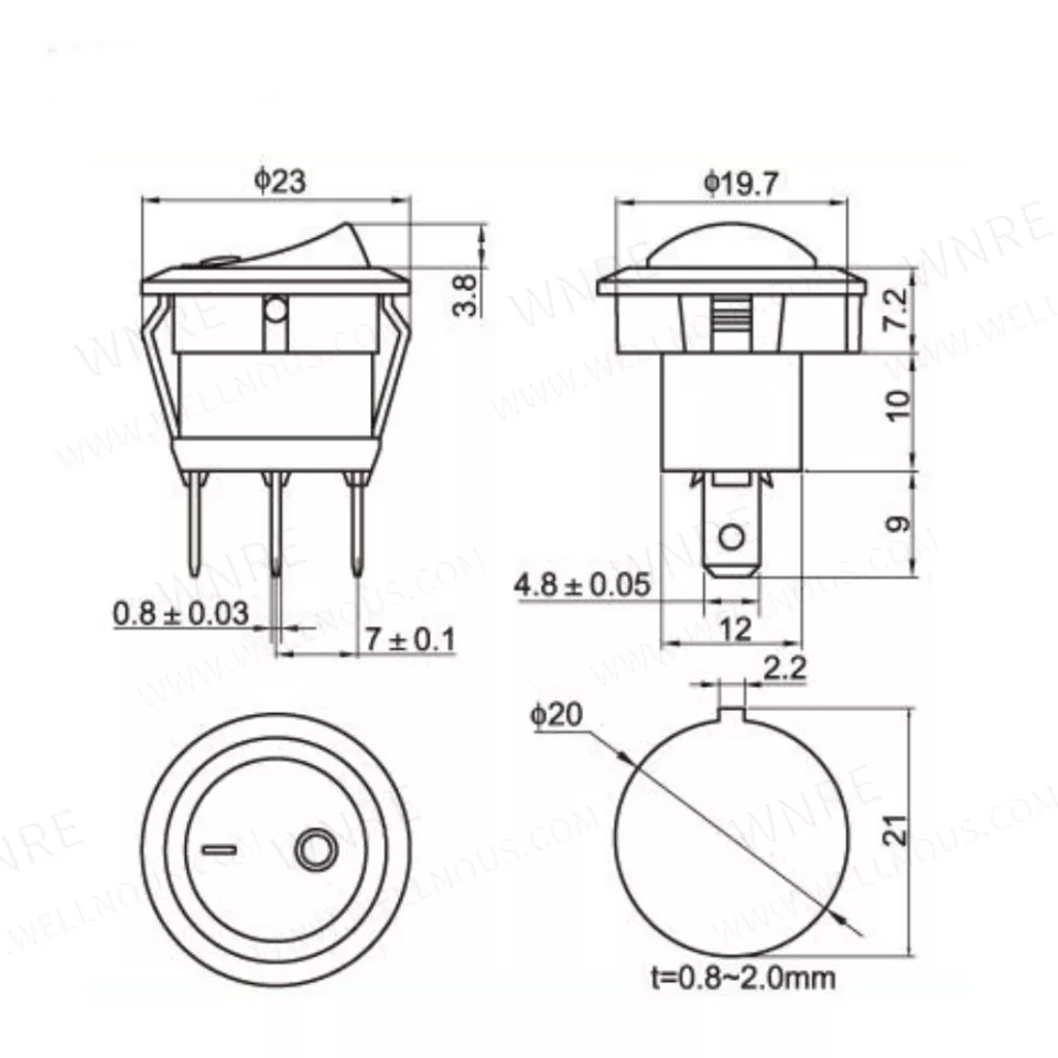 MR-132A%20ROUND%20DOT%20RED%20LIGHT%20SWITCH%20ON-OFF%203%20LEGS%2012VOLT%2020%20AMPER