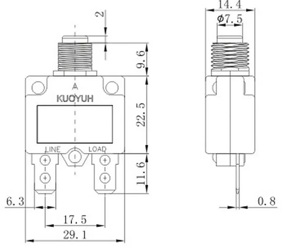 12%20AMPER%20THERMAL%20SWITCH%20CIRCUIT%20BREAKER%20LOAD%20RESET%20FUSE%20125/250V%20AC%2032V%20DC%2012A