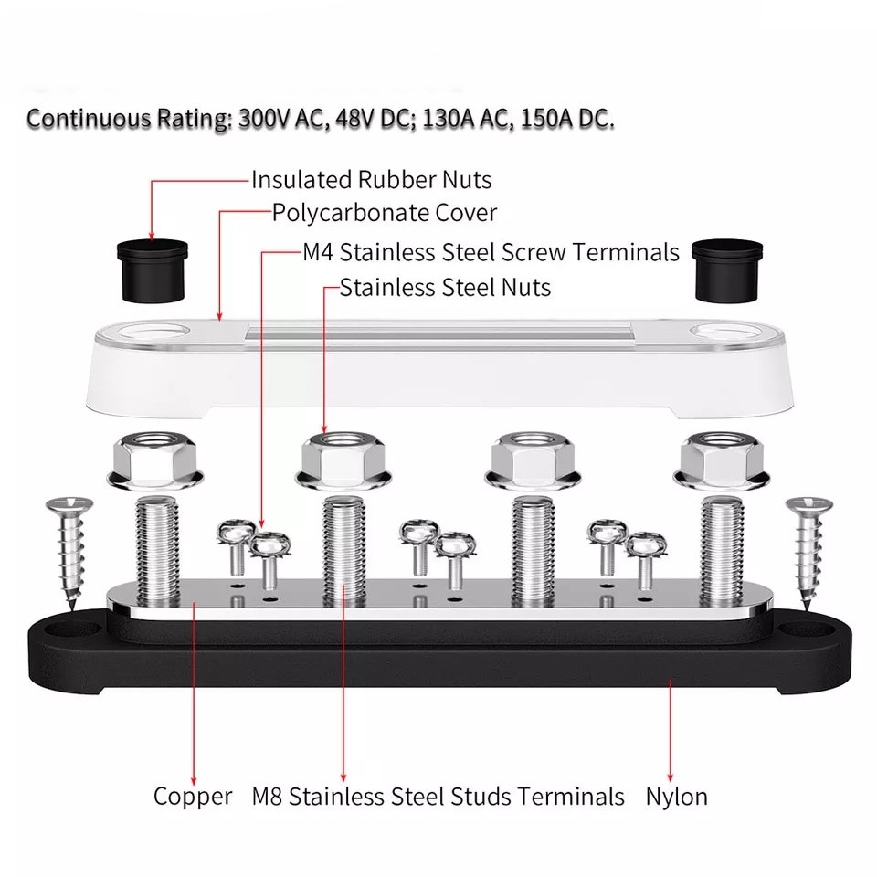 KAPAKLI%20ŞASE%20TERMİNALI%20150A%206XM4%20VİDALI%204XM8%20KUTUPLU%20POWER%20TERMİNAL%20BLOĞU