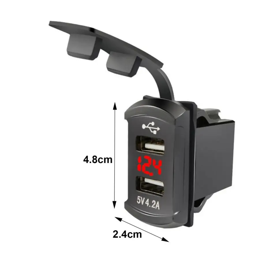 MARINE%20TYPE%202-PIC%20USB%2012-24V%20-%205V/4,2A%20USB%20CAR%20CHARGER%20WITH%20VOLTMETER