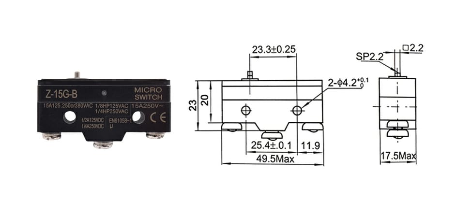 LMZ15-G-B%20Z-15G-B%20THIN%20PIN%20LIMIT%20SWITCH