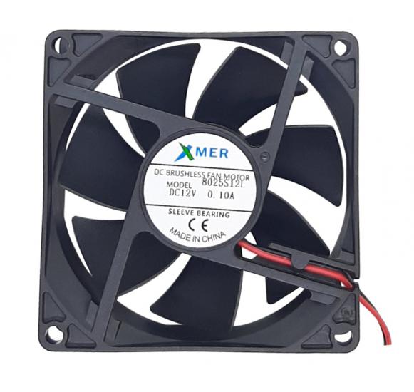 80X80X25mm 12V 0.10A 2P XMER FAN