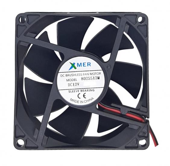 80X80X25mm 12V 0.20A 2P XMER FAN