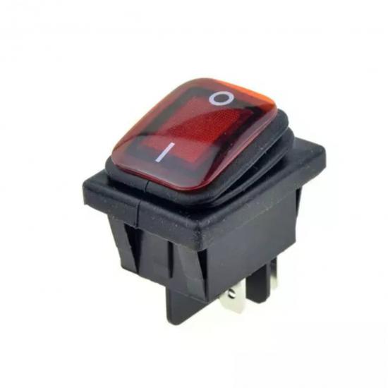 MR-104W WIDE RED LIGHT SWITCH ON-OFF 4P BELLOWS