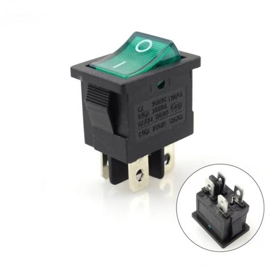 MR-119 MINI GREEN LIGHT SWITCH ON-OFF 4P