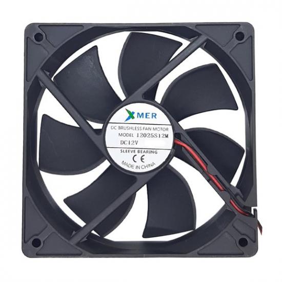 120X120X25mm 12V 0.45A 2P XMER FAN