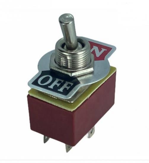 MR-151 12mm TOGGLE SWITCH ORTA BOY ON-OFF 6 BACAKLI