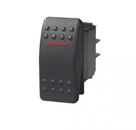 MR-134M-1 MARINE SW ON-OFF THIN ILLUMINATED 12-24V RED 3 LEGS SWITCH