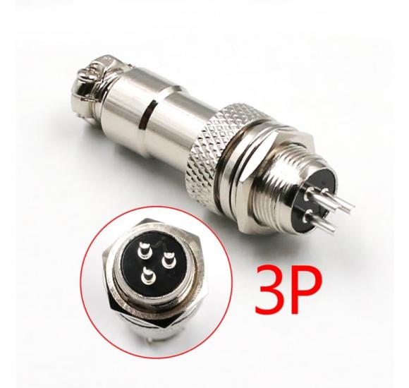 1 TAKIM 12MM 3 LÜ MAYK FİŞ 3P DİŞİ ERKEK TAKIM