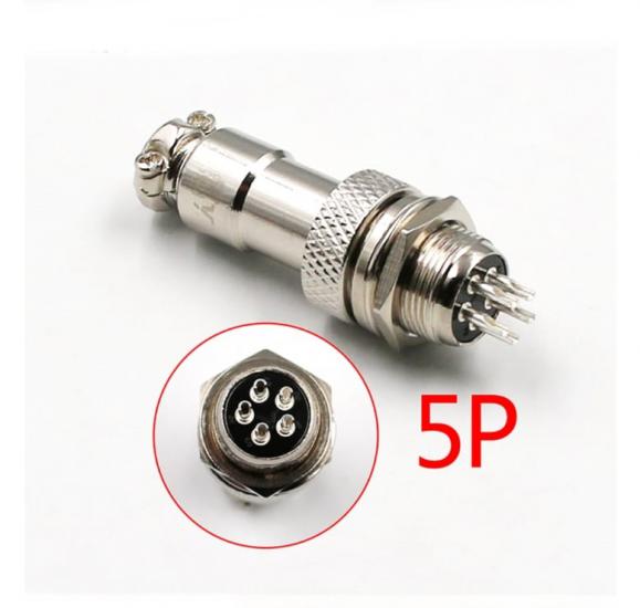 1 SET 12MM 5 PLUG MAYK PLUG 5P FEMALE MALE SET