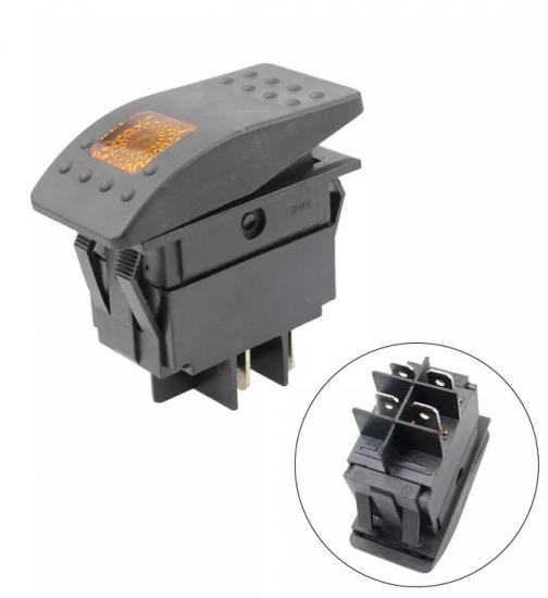 MR-134M MARINE SWITCH YELLOW LIGHT ON-OFF 12-24V 4 LEGS