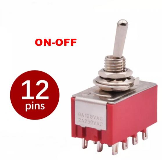 MR-148C TOGGLE SWITCH ON-OFF 12 LEGS (MTS-402)