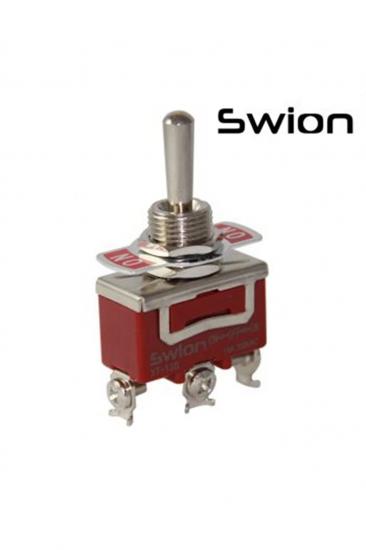 MR-155S TOGGLE SWITCH BÜYÜK BOY (ON)-OFF-(ON) 3 BACAKLI VİDALI İKİ TARAFA YAYLI SWION 15A