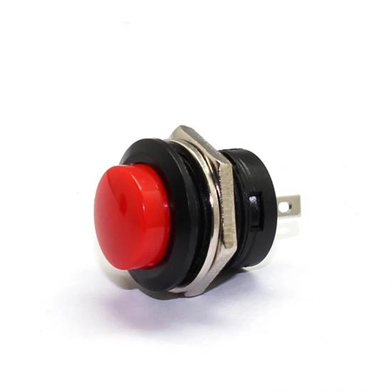 MR-180A 16mm PUSH-FREE BUTTON PLASTIC RED