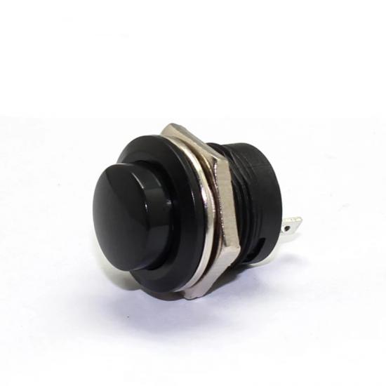 MR-180A 16mm PUSH-FREE BUTTON PLASTIC BLACK