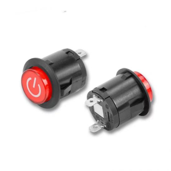 MR-180E 26MM SPRING ROCKER BUTTON WITHOUT LIGHT ’’POWER’’ ICON WITH 2 LEGS