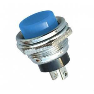 MR-180 16mm METAL STAY-FREE PUSH BUTTON BLUE