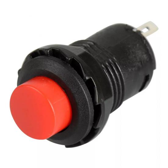 MR-185D RED PUSH BUTTON WITH PLASTIC PERMANENT 12MM 2 LEGS