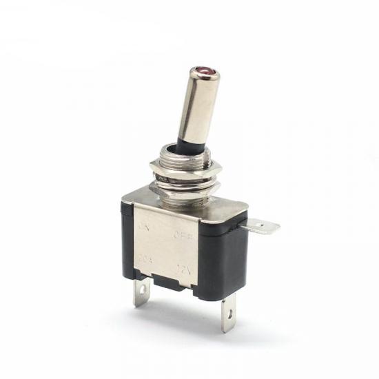 MR-151A KIRMIZI LEDLİ TOGGLE SWITCH 12V 20 AMPER ANAHTAR