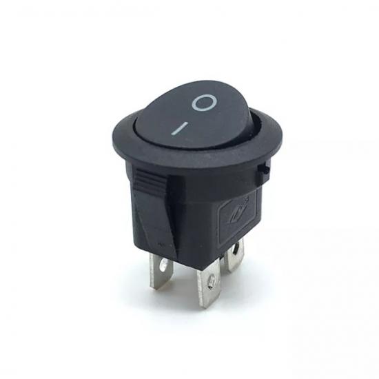 MR-133-4 20mm ROUND NON-ILLUMINATED SWITCH ON-OFF 4 LEGS BLACK