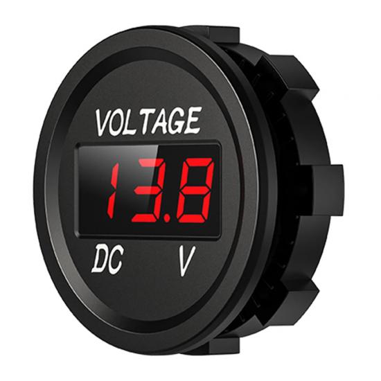 28mm PANEL TYPE VOLTMETER THAT CAN OPERATE BETWEEN 8-32 VOLT