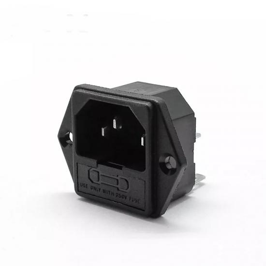 MR-213 POWER SOCKET MALE FUSE WITH FUSE AND EAR