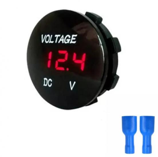 28MM PANEL TYPE VOLTMETER THAT CAN OPERATE BETWEEN 8-32 VOLT