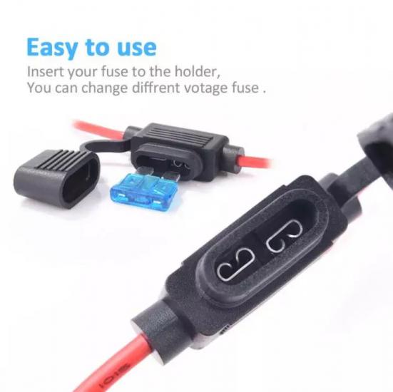 MR-237D-2 WIRED BLADE MINI FUSE HOLDER WATERPROOF