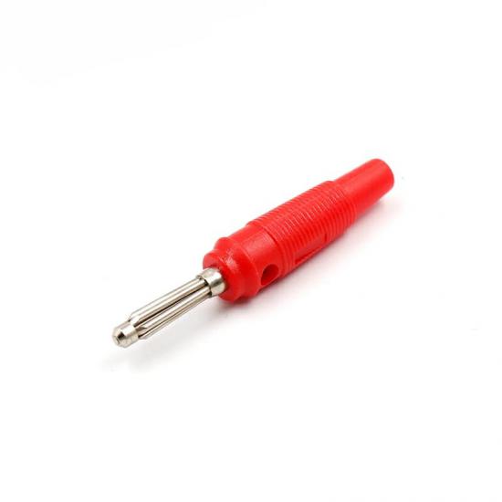 MR-238B 4MM BANAN JACK SILICONE RED