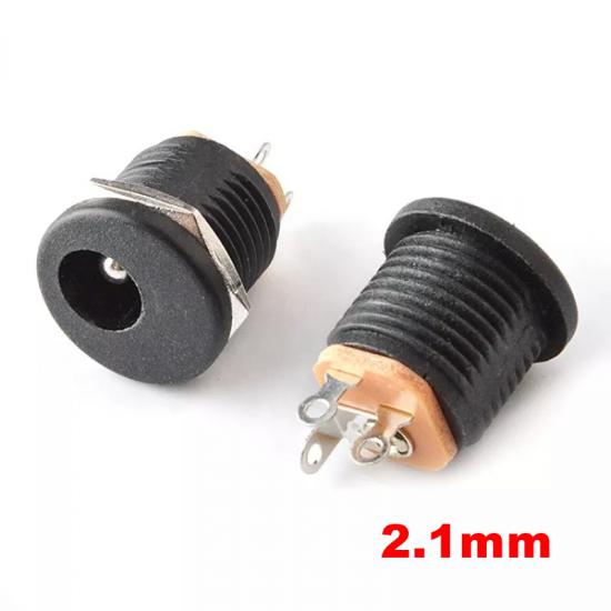 IC-257 DC ŞASE 2.1MM YUVARLAK SOMUNLU 5.5X2.1mm