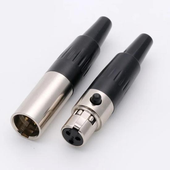 MR-261S 1 SET MINI XLR PORTABLE CANON JACK 3 PIN FEMALE MALE SET