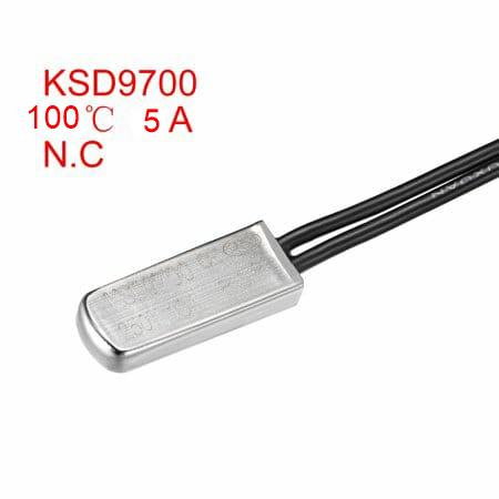 100˚C DEGREE THERMAL FUSE CABLE 100 METAL THERMOSTAT 5A KSD9700