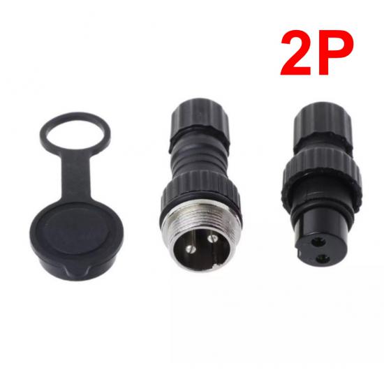 2 PİNLİ 16MM GX16 SU GEÇİRMEZ MAYK KONNEKTÖR FİŞ 2P