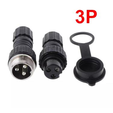 3 PİNLİ 16MM GX16 SU GEÇİRMEZ MAYK KONNEKTÖR FİŞ 3P