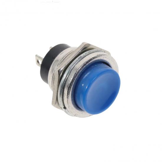 MR-180 16mm METAL CASE PUSH BUTTON BLUE