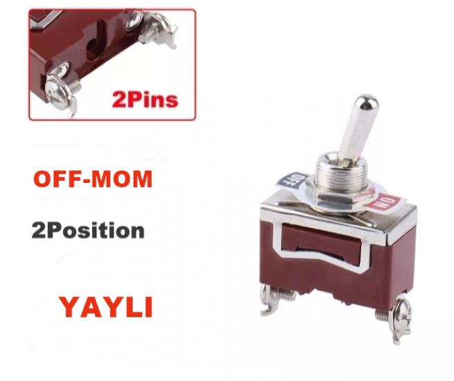 MR-153A 12MM TOGGLE SWITCH LARGE SIZE ON-(MOM) 3 LEGS SCREW WITH SPRING ON ONE SIDE