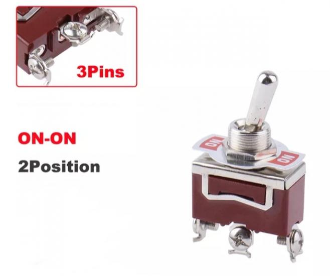 MR-152 12MM TOGGLE SWITCH BÜYÜK BOY ON-OFF 3 BACAKLI VİDALI