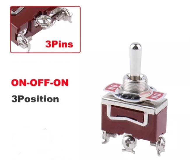 MR-153 12MM TOGGLE SWITCH BÜYÜK BOY ON-OFF-ON 3 BACAKLI VİDALI