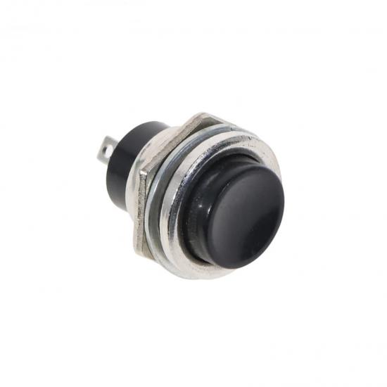 MR-180 16mm METAL CASE PUSH BUTTON BLACK