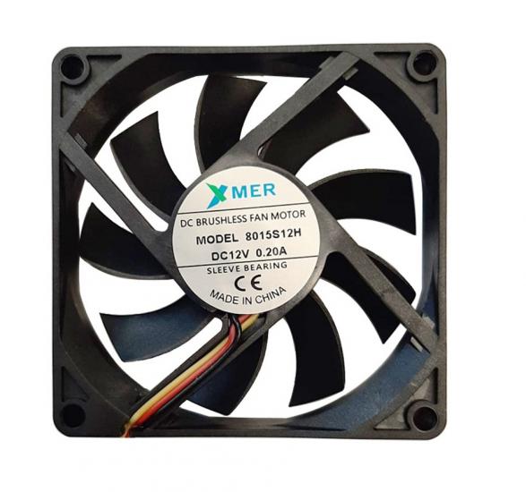 80X80X15mm 12V 0.20A 3P XMER Fan