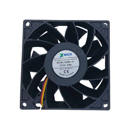 XMER 92X92X38mm 12V 3 Kablolu Rulmanlı FAN